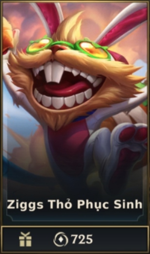 	 Ziggs Thỏ Phục Sinh