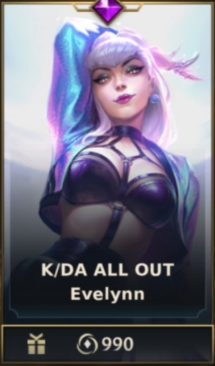 	 K/DA ALL OUT Evelynn