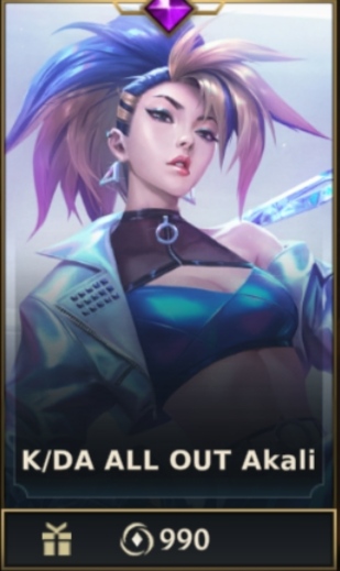 	 K/DA ALL OUT Akali
