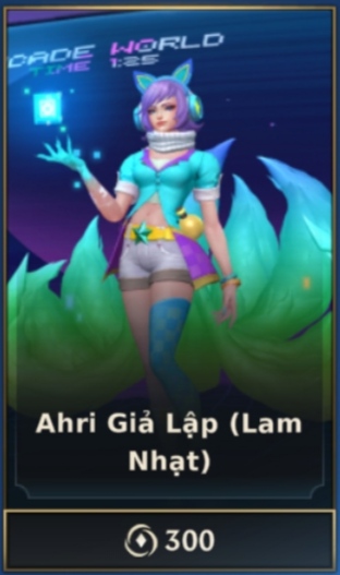Ahri Giả Lập - Lam Nhạt